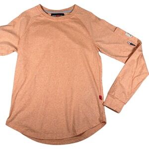 Bocomal FR Flame Resistant T-Shirt Orange Long Sleeve Work Shirt FRC0203 Small